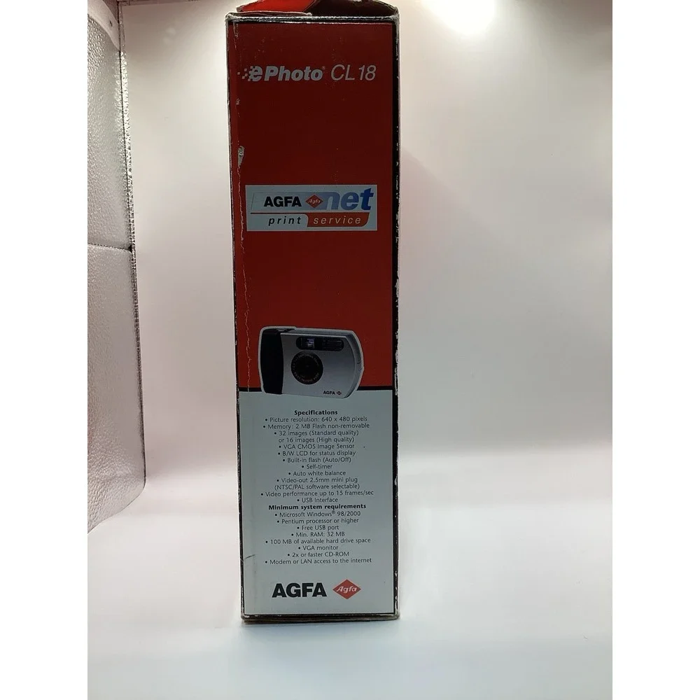 Agfa EPhoto CL18 Digital Camera With Video Conferencing Complete Set Open Box